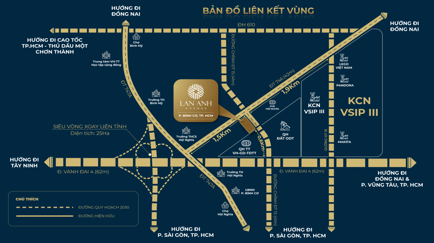 Bản đồ vị trí dự án Lan Anh Avenue