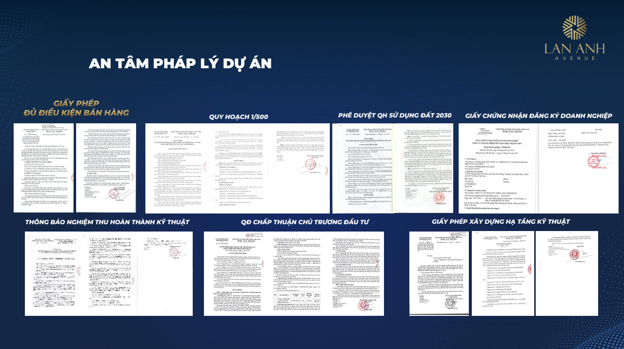 Pháp lý dự án Lan Anh Avenue